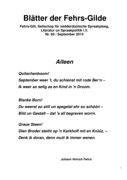 Ausgabe 60 / September 2014 / pdf - Fehrs