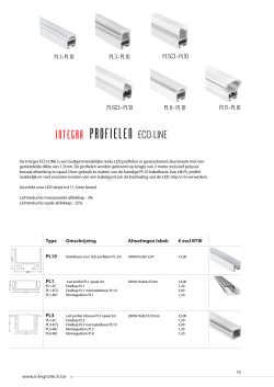 Integra Ecoline PL1 productblad