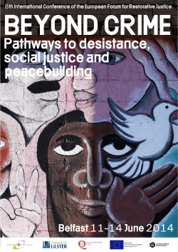 Pathways to desistance, social justice and peacebuilding