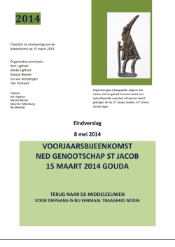 Eindverslag Voorjaarsdag Gouda 15 maart 2014