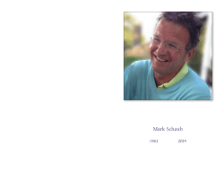 Mark Schaub 1962-2014
