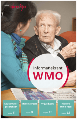 Informatiekrant - Mantelzorg Gilze