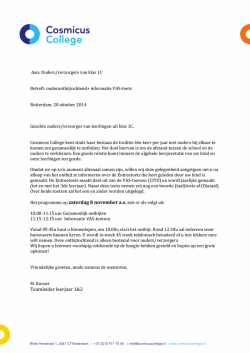 Het programma op zaterdag 8 november a.s. ziet er als volgt uit