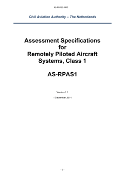 Assessment Specifications for Remotely Piloted Aircraft Systems