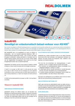 isabel6/400 Beveiligd en volautomatisch betaal
