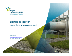 BowTie as tool for compliance management
