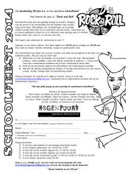 Op donderdag 26 juni a.s. is het jaarlijkse