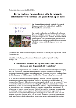 Eerste boek dat (a.s.) ouders al v&oacute;&oacute;r de conceptie