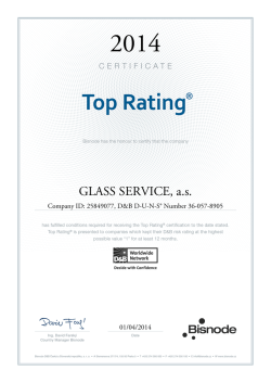 GLASS SERVICE, a.s.