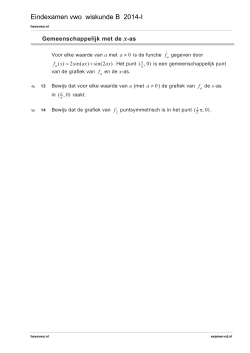 6 Gemeenschappelijk met de x-as