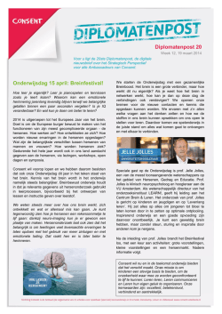 Diplomatenpost nr. 20, maart 2014