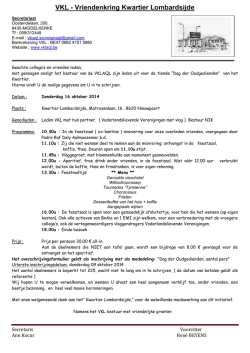VKL - Vriendenkring Kwartier Lombardsijde - VKL