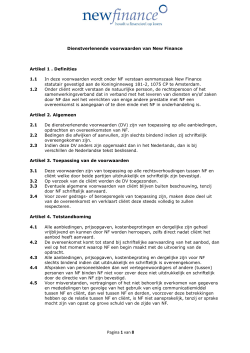 Pagina 1 van 8 - New Finance Amsterdam