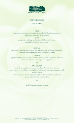 Klik hier voor ons driegangen lunchmenu.
