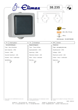 Interrupteur Schakelaar Switch