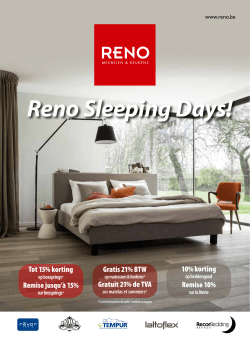 Reno Sleeping Days!
