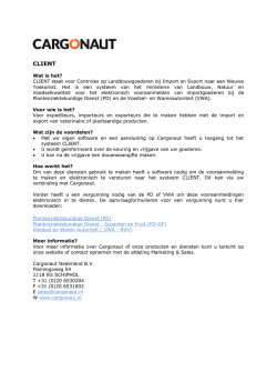 Productinformatie CLIENT