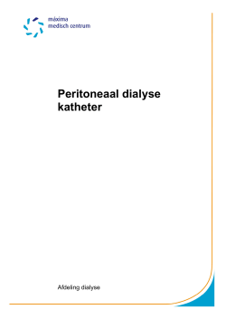 Peritoneaal dialyse katheter