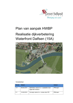 Plan van Aanpak 15A Waterfront Dalfsen