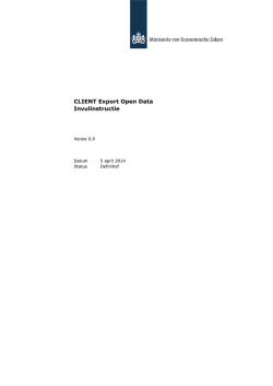 een instructie - CLIENT Export