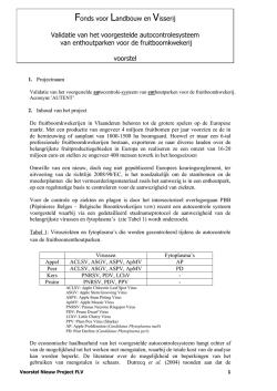 Huishoudelijk Reglement - Departement Landbouw en Visserij