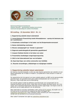 SO-mailing nr 11 - 23 december 2014, pdf