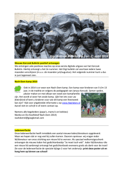 Digi Korczak Bulletin jrg.1 nr. 2, april 2014