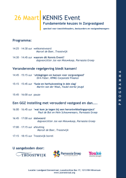 Programma - Troostwijk