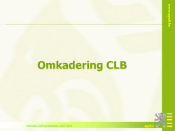 Omkadering CLB - Vlaanderen.be