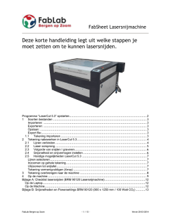 Handleiding Lasersnijder
