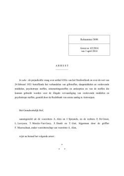 In zake : de prejudici&euml;le vraag over artikel 43bis va