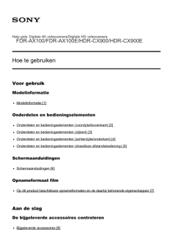 Help-gids - Sony Europe