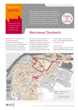 Warmtenet Dordrecht, feiten en cijfers