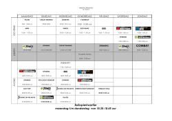 Download dan hier het lesrooster