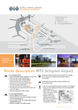 WTC Schiphol Airport Route description - VAT-EX
