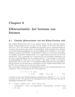 Ijkinvariantie: het bestaan van fotonen (pdf)
