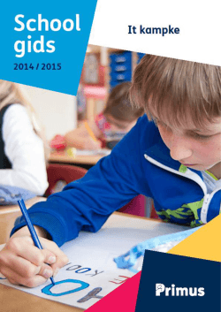 Schoolgids 2014 – 2015 It Kampke 1