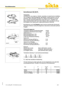 Schuifelementen Schuifelement GS 2G-PL