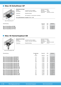Stex 45 Schuifmoer GP Stex 45 Hamerkopbout GB