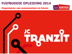 Draaiboek en organisatieteam voor grote fuiven