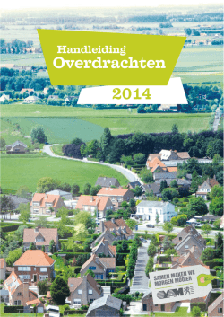 Handleiding Overdrachten 2014