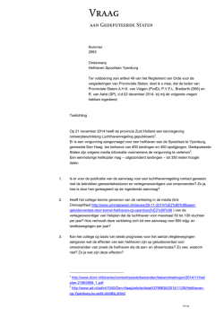 aan Gedeputeerde Staten - Statenfractie Zuid