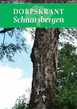 Dorpskrant 188 vindt hier - Dorpsraad Schaarsbergen!