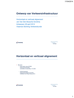 Horizontaal en verticaal alignement