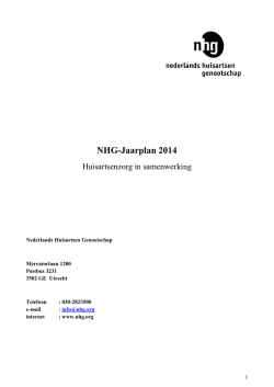 Het jaarplan