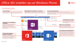 Office 365 instellen op uw Windows Phone