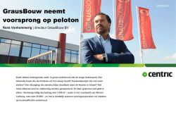 GrausBouw neemt voorsprong op peloton