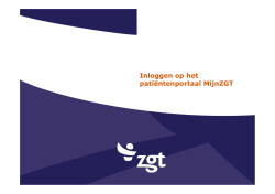 Inloggen op het patiëntenportaal MijnZGT