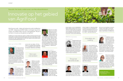 Innovatie op het gebied van AgriFood