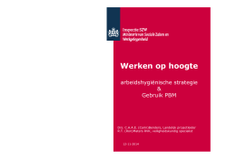 Werken op hoogte: arbeidshygiënische strategie en